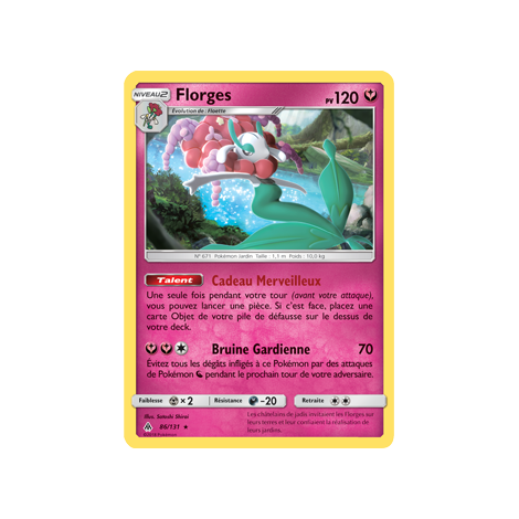 Florges 86/131 : Joyau Rare de l'extension Pokémon Lumière Interdite