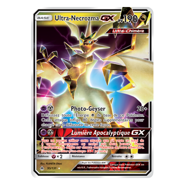Découvrez Ultra-Necrozma, carte Holographique rare GX de la série Lumière Interdite