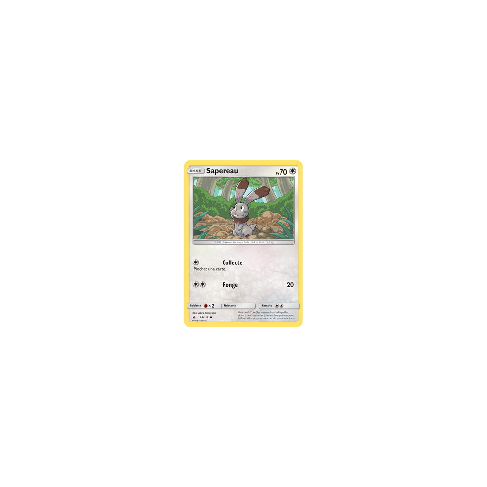 Carte Sapereau - Commune de Pokémon Lumière Interdite 97/131