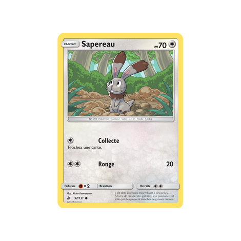 Carte Sapereau - Commune de Pokémon Lumière Interdite 97/131