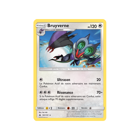 Carte Bruyverne - Rare de Pokémon Lumière Interdite 101/131