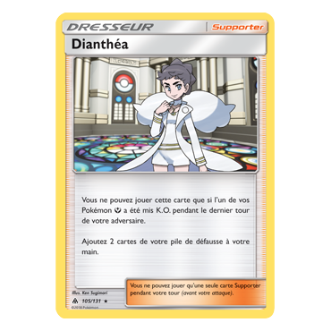 Carte Dianthéa - Holographique rare de Pokémon Lumière Interdite 105/131