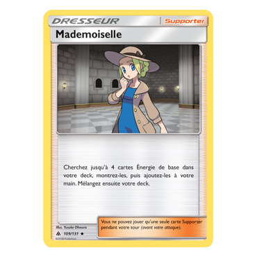 Mademoiselle 109/131 : Joyau Peu commune de l'extension Pokémon Lumière Interdite