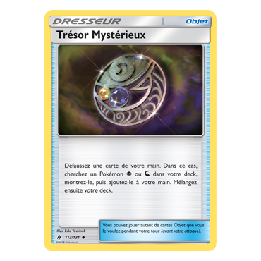 Découvrez Trésor Mystérieux, carte Peu commune de la série Lumière Interdite