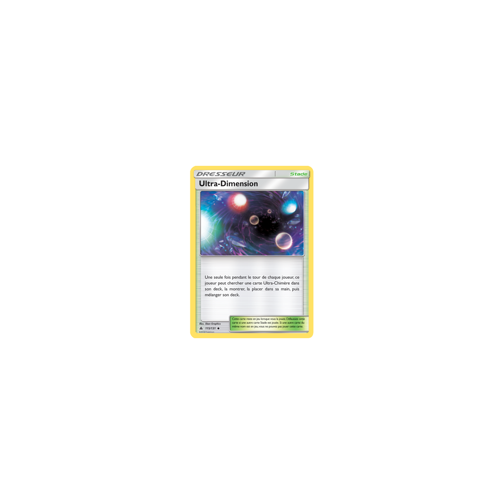 Carte Ultra-Dimension - Peu commune de Pokémon Lumière Interdite 115/131