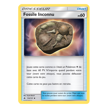 Fossile Inconnu 116/131 : Joyau Peu commune de l'extension Pokémon Lumière Interdite