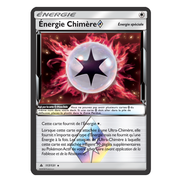 Carte Énergie Chimère - Prisme Étoile rare de Pokémon Lumière Interdite 117/131