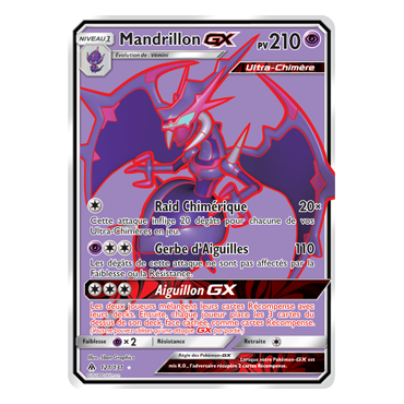 Carte Mandrillon - Ultra rare de Pokémon Lumière Interdite 121/131