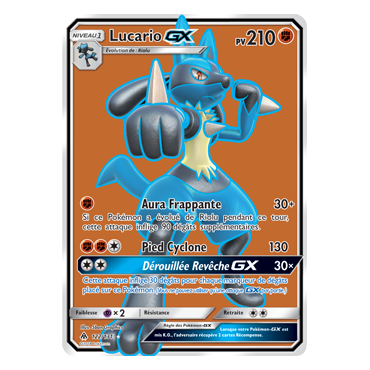 Lucario 122/131 : Joyau Ultra rare de l'extension Pokémon Lumière Interdite