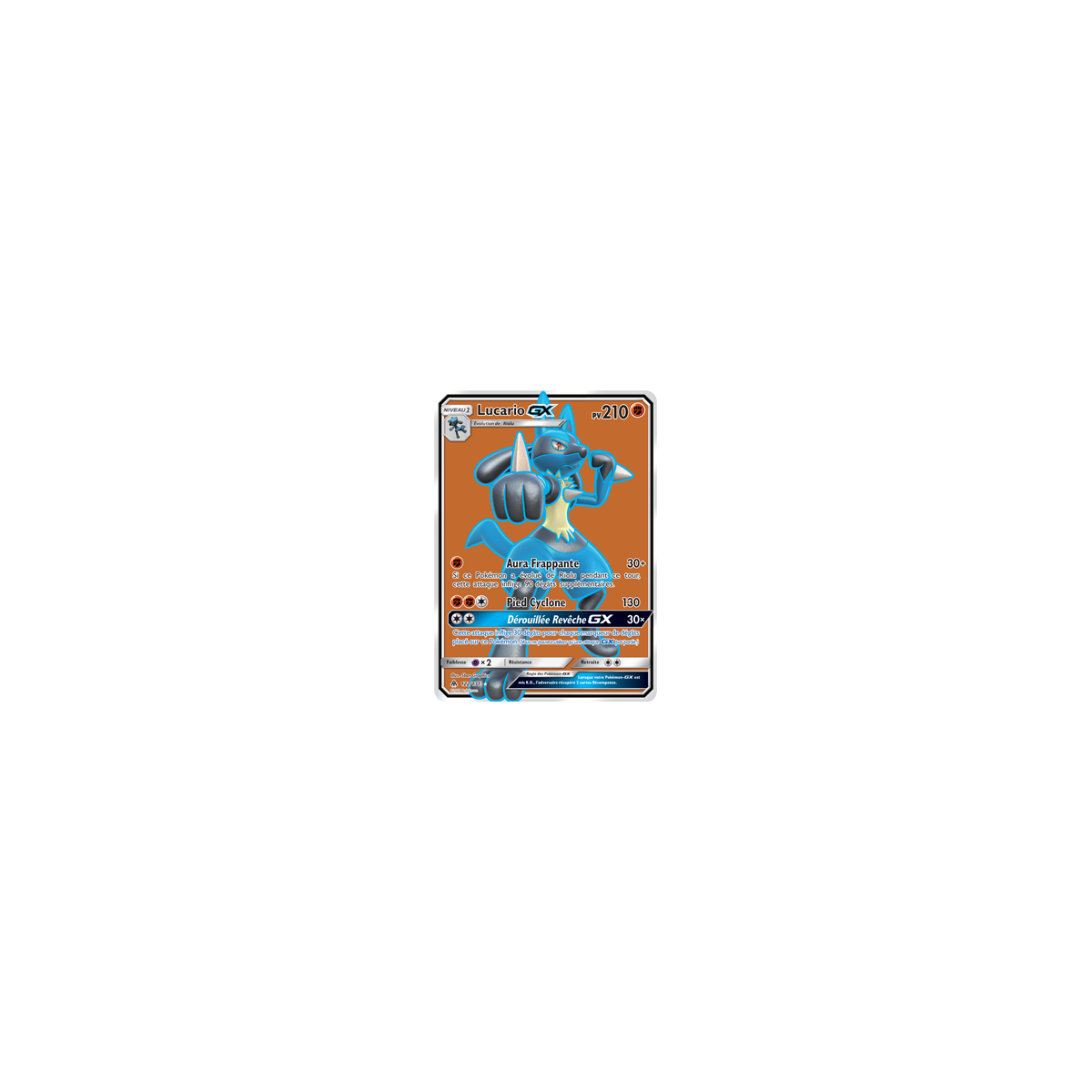 Lucario 122/131 : Joyau Ultra rare de l'extension Pokémon Lumière Interdite