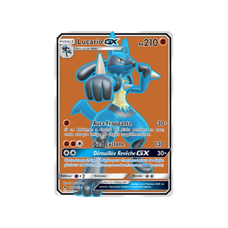 Lucario 122/131 : Joyau Ultra rare de l'extension Pokémon Lumière Interdite