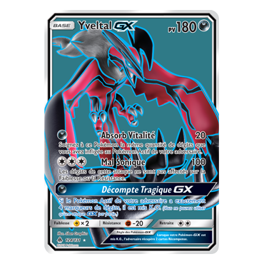 Carte Yveltal - Ultra rare de Pokémon Lumière Interdite 124/131