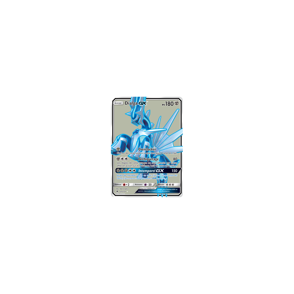 Carte Dialga - Ultra rare de Pokémon Lumière Interdite 125/131