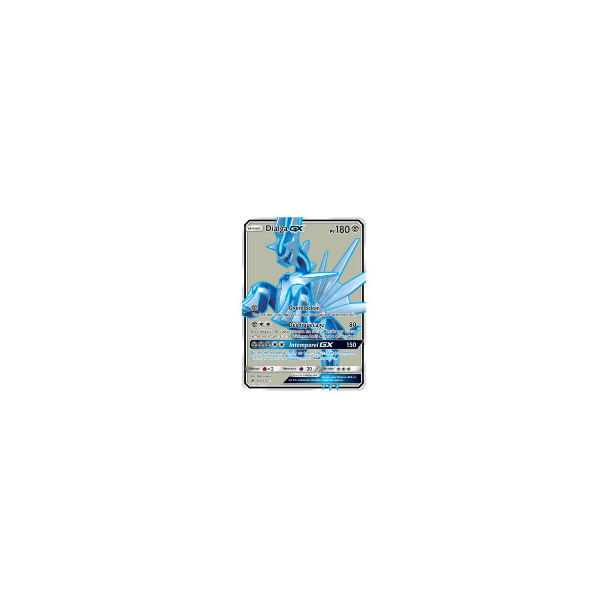 Carte Dialga - Ultra rare de Pokémon Lumière Interdite 125/131