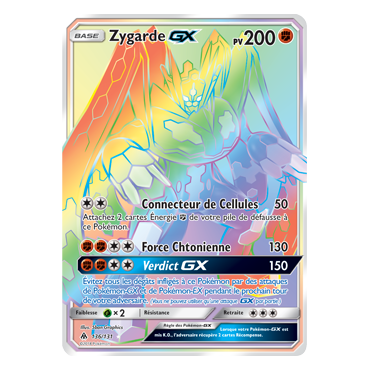 Zygarde 136/131 : Joyau Arc-en-ciel rare de l'extension Pokémon Lumière Interdite
