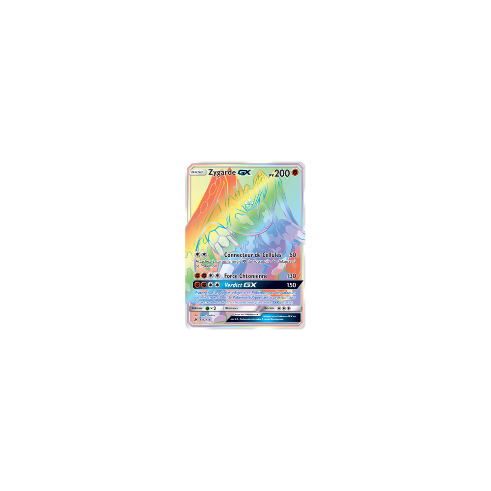 Zygarde 136/131 : Joyau Arc-en-ciel rare de l'extension Pokémon Lumière Interdite
