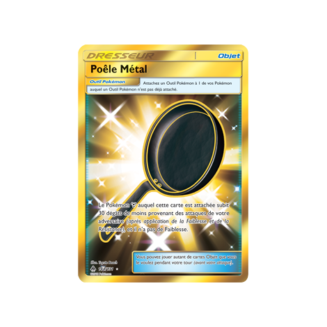 Poêle Métal 144/131 : Joyau Holographique rare de l'extension Pokémon Lumière Interdite