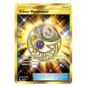 Découvrez Trésor Mystérieux, carte Holographique rare de la série Lumière Interdite