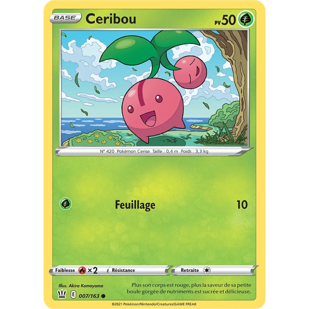 Carte Ceribou - Commune (Brillante) de Pokémon Épée et Bouclier Styles de Combat 007/163