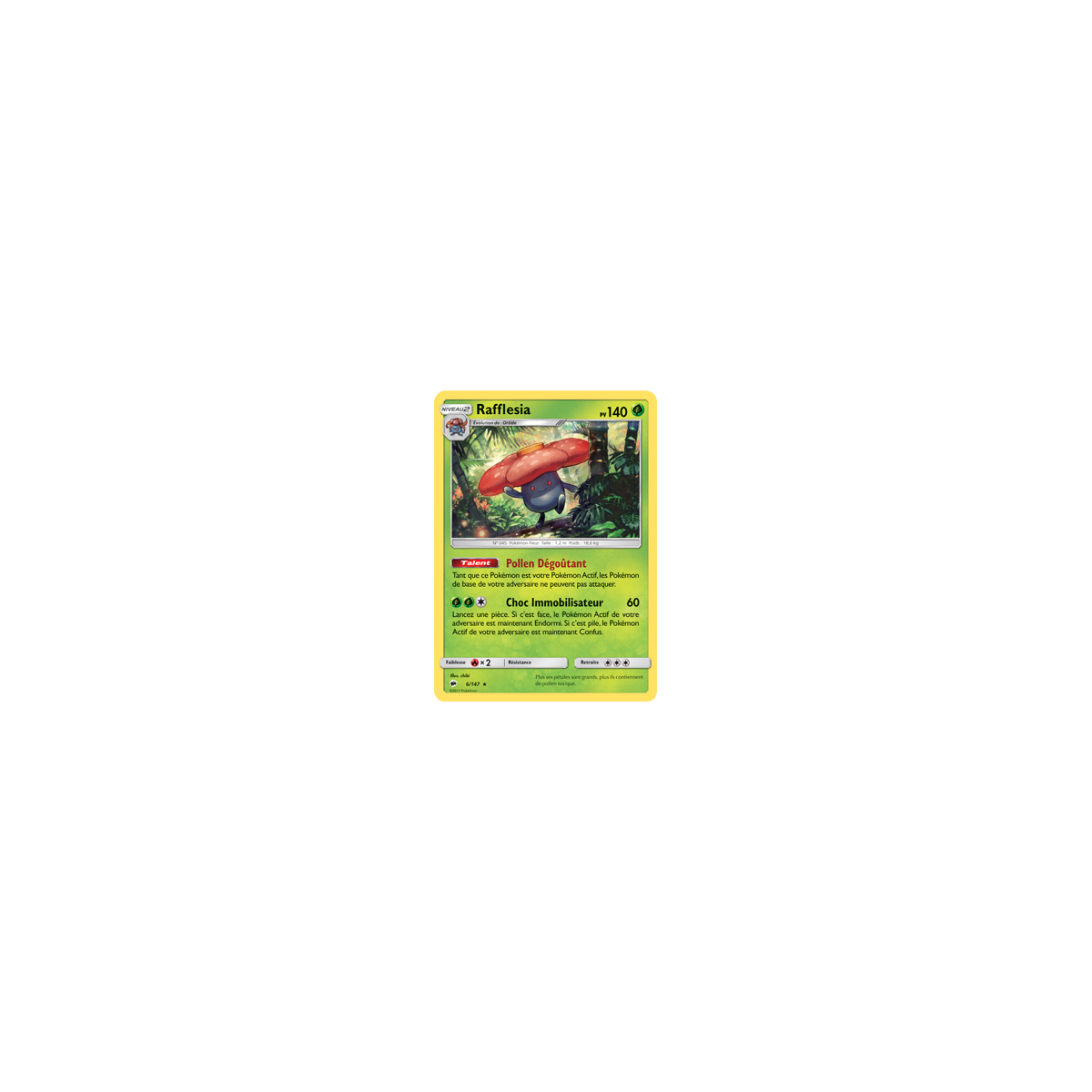 Rafflesia 6/147 : Joyau Holographique rare de l'extension Pokémon Ombres Ardentes