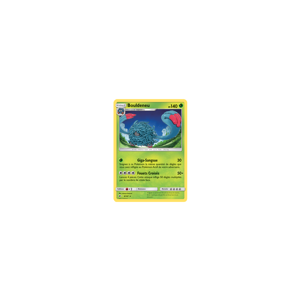 Carte Bouldeneu - Rare de Pokémon Ombres Ardentes 8/147