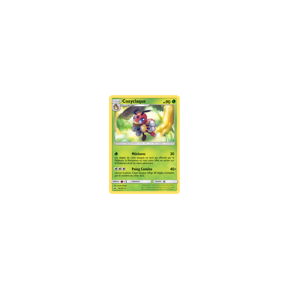 Coxyclaque 10/147 : Joyau Rare de l'extension Pokémon Ombres Ardentes