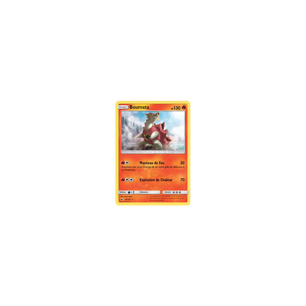 Carte Boumata - Rare de Pokémon Ombres Ardentes 26/147