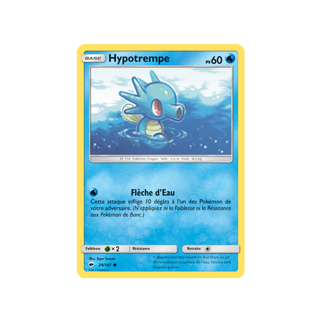 Hypotrempe 29/147 : Joyau Commune de l'extension Pokémon Ombres Ardentes