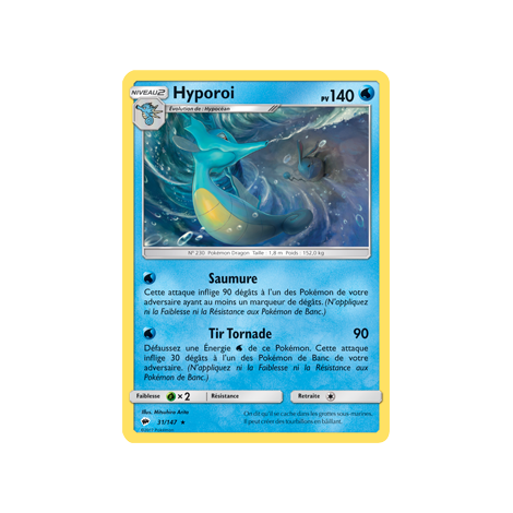 Carte Hyporoi - Holographique rare de Pokémon Ombres Ardentes 31/147