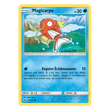 Magicarpe 32/147 : Joyau Commune de l'extension Pokémon Ombres Ardentes