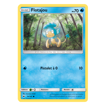 Carte Flotajou - Commune de Pokémon Ombres Ardentes 36/147