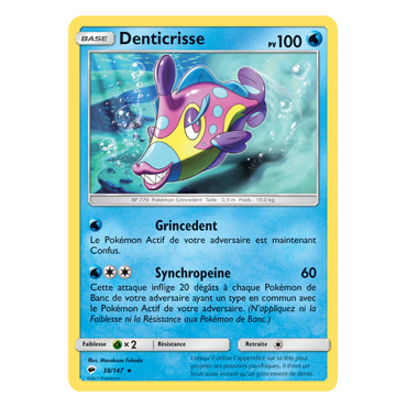 Découvrez Denticrisse, carte Rare de la série Ombres Ardentes