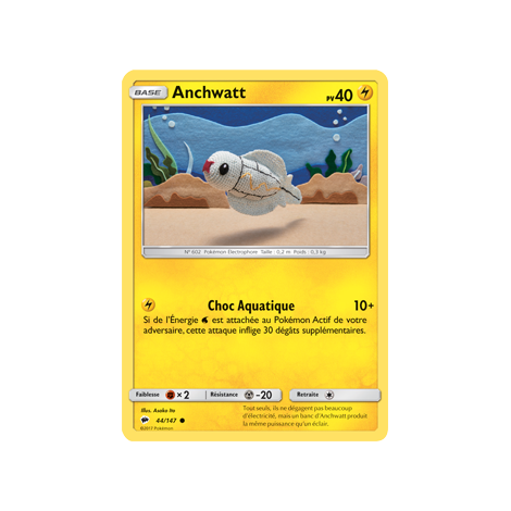 Anchwatt 44/147 : Joyau Commune de l'extension Pokémon Ombres Ardentes