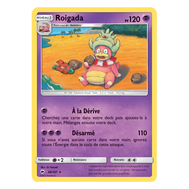 Découvrez Roigada, carte Rare de la série Ombres Ardentes