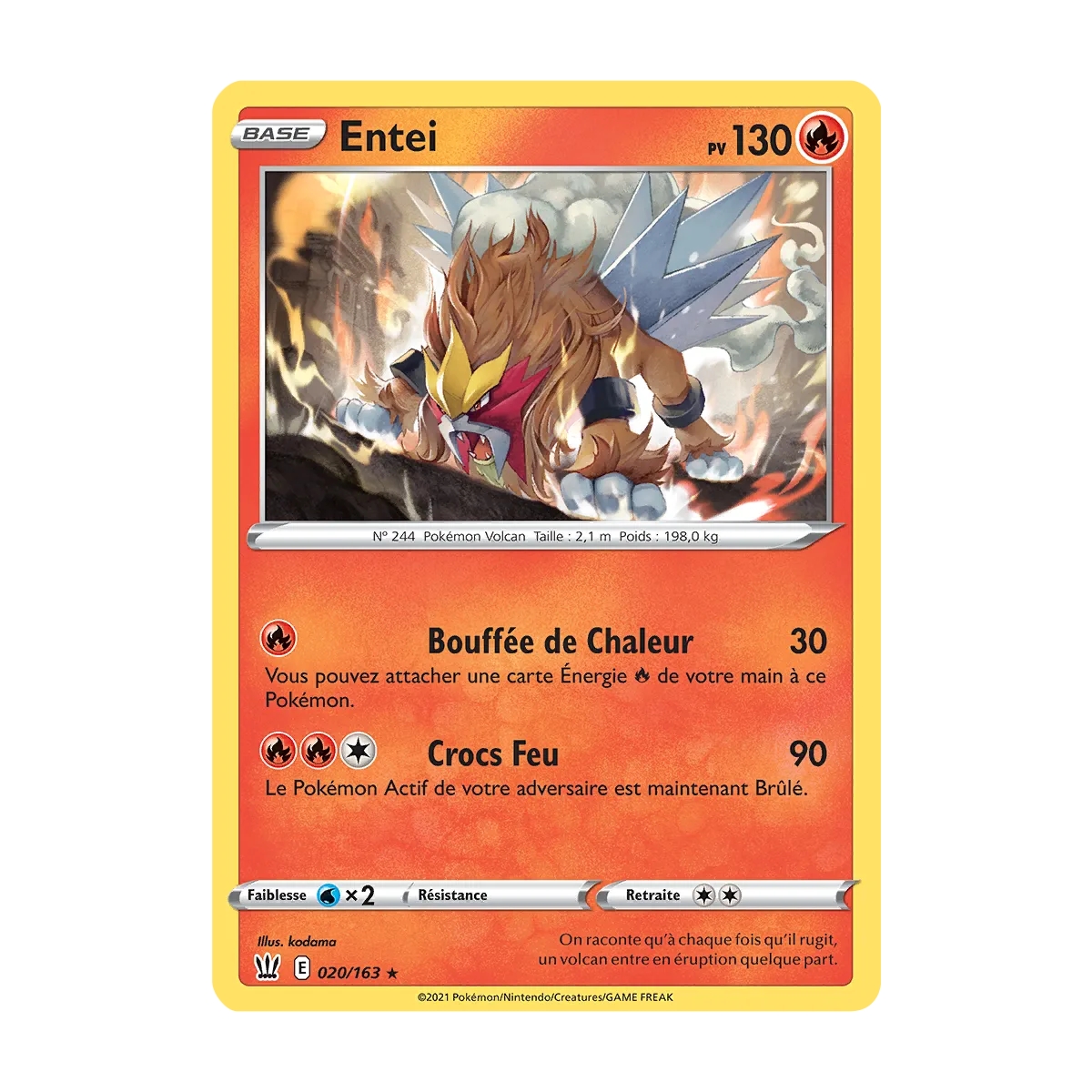 Entei Rare (Brillante) Épée et Bouclier Styles de Combat