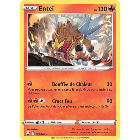 Entei Rare (Brillante) Épée et Bouclier Styles de Combat