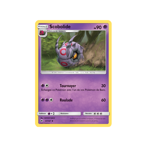 Carte Scobolide - Peu commune de Pokémon Ombres Ardentes 57/147