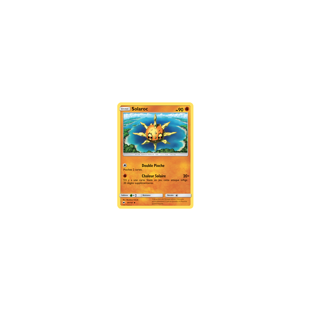 Solaroc 69/147 : Joyau Peu commune de l'extension Pokémon Ombres Ardentes