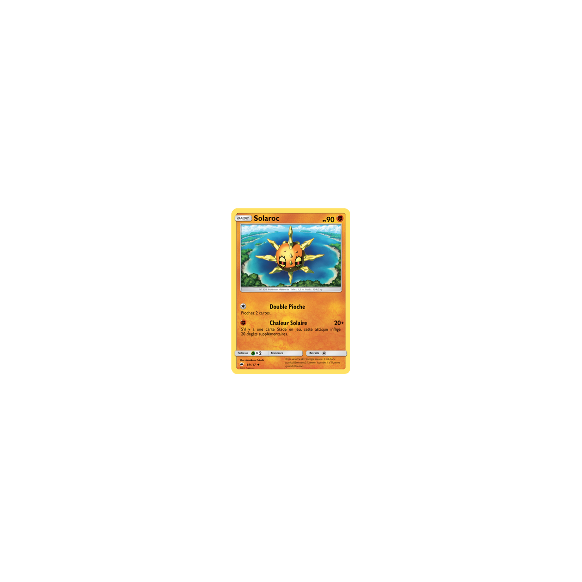 Solaroc 69/147 : Joyau Peu commune de l'extension Pokémon Ombres Ardentes
