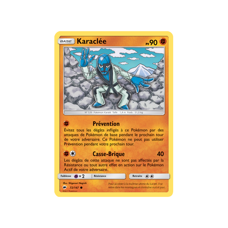 Karaclée 72/147 : Joyau Commune de l'extension Pokémon Ombres Ardentes