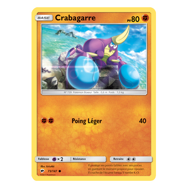 Carte Crabagarre - Commune de Pokémon Ombres Ardentes 73/147