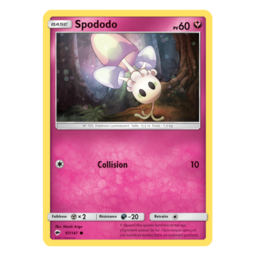 Spododo 97/147 : Joyau Commune de l'extension Pokémon Ombres Ardentes