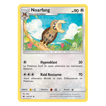 Découvrez Noarfang, carte Peu commune de la série Ombres Ardentes