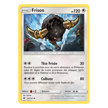 Carte Frison - Peu commune de Pokémon Ombres Ardentes 108/147