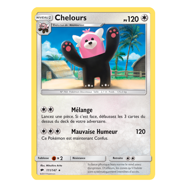 Découvrez Chelours, carte Rare de la série Ombres Ardentes