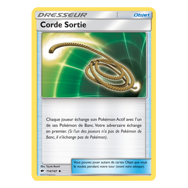 Découvrez Corde Sortie, carte Peu commune de la série Ombres Ardentes