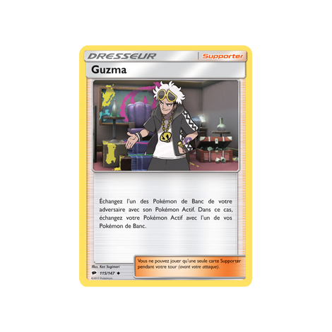 Guzma 115/147 : Joyau Peu commune de l'extension Pokémon Ombres Ardentes