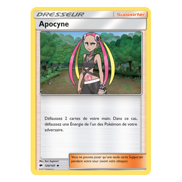 Carte Apocyne - Peu commune de Pokémon Ombres Ardentes 120/147