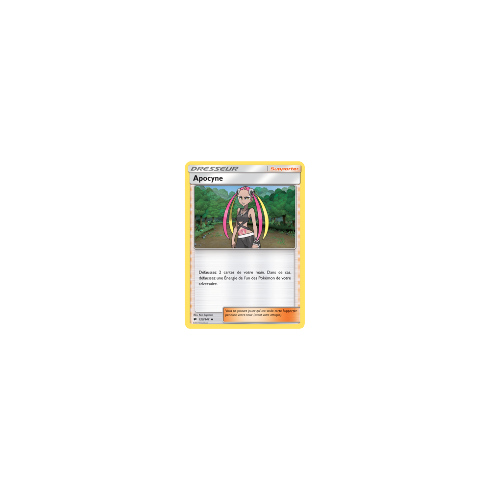 Carte Apocyne - Peu commune de Pokémon Ombres Ardentes 120/147