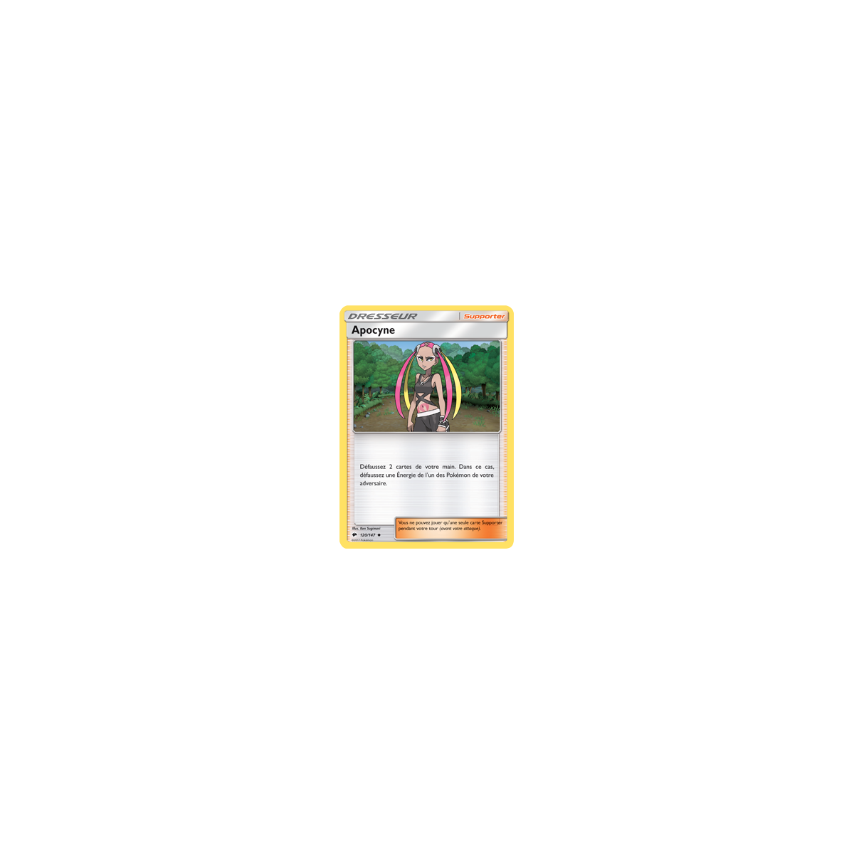 Carte Apocyne - Peu commune de Pokémon Ombres Ardentes 120/147